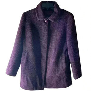 Fox & Lady Jacket Women's Size Small Lined Button Front Pockets Pea Coat